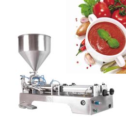 Pneumatic one head table hummus mayonnaise sauce balm paste filling machine