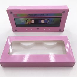 Wholesale paper false eyelash packaging box lash boxes packaging custom logo faux cils 25mm mink eyelashes mix lashes box