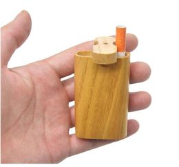 New mini wooden cigarette case with ceramic pipe