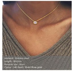 Chokers Classic Stainless Steel Necklace For Women Designer Jewelry Luxury 2021 Statement