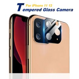 Camera Film tempered glass for iPhone 12 11 Real Metal Protector Cover