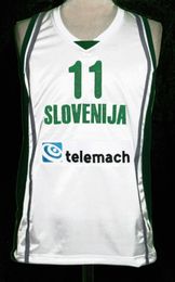 Customise GORAN DRAGIC SLOVENIA BASKETBALL JERSEY SLOVENIJA SEWN NEW ANY SIZE All Stitched Free Shipping High Quality