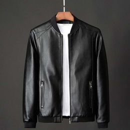 Fashion Men's Real Leather Jacket Men Motorcycle Winter Coat Men Warm Genuine Leather Jackets Large Size