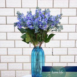 Silk Lilac Fake Flowers Home Decor Furniture 4 Colors Bouquets for Wedding Centerpieces Home Party Decorative Flowers 10pcs
