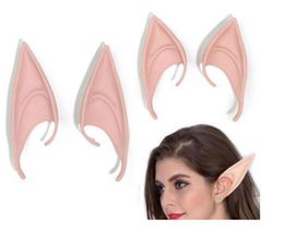 Mysterious Elf Ears fairy Cosplay Accessories Latex Soft Prosthetic False Ear Halloween Party Masks Cos