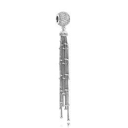 NEW 100% 925 Sterling Silver 1:1 Authentic 797018CZ ENCHANTED TASSEL CHARM Bracelet Original Women Jewelry Gift