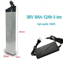 36V 8.8Ah li ion 12Ah battery 36v 8Ah 10Ah lithium BMS 18650 10S for 500W 350W e bike sccoter foldable bicycle + 2A charger