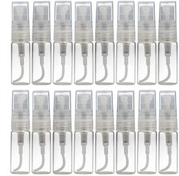 2ML Mini Clear Glass Pump Spray Bottle 2CC Refillable Perfume Empty Bottle Atomizer Sample Vial