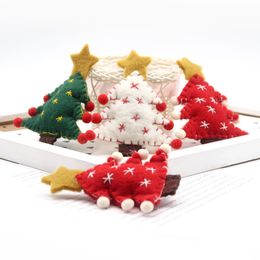 Christmas Tree DIY Small Pendant Creative Wool Felt Christmas Handicrafts Christmas Wreath Bouquet Holiday Gifts Wholesale