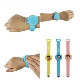 Creative Watch Silicone Wristband Hand Sanitizer Bracelets For Children Adults Colours Mix Safe Wash Free Wearable 15ak F2