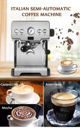 ITOP 15 Bar Italian Semi-automatic Coffee Maker Cappuccino Milk Bubble Maker Americano Espresso Coffee Machine for Home