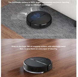 New Arrive Roborock E4 Robot Vacuum Cleaner Sweep and Wet Mopping App Control Runtime 200mins Automatically and so on