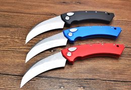 Mict krambit automatic claw 132 double action tactical self defense pocket folding edc knife camping knifes hunting knives xmas gift a2957