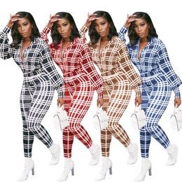 womens jumpsuits rompers long sleeve plaid jumpsuit womens overalls rompers playsuit fashion jumpsuits ladies women clothes klw5015