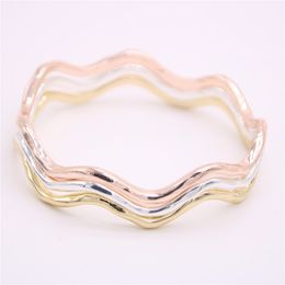 Fashion waves of the bangles Very nice curves Bangles Lovely lady corrugated metal bangles for women gift