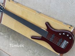 6 Strings Electric Bass Guitar with Black Hardware,Rosewood Fingerboard,No Fret,Active pickups,Provide customized service
