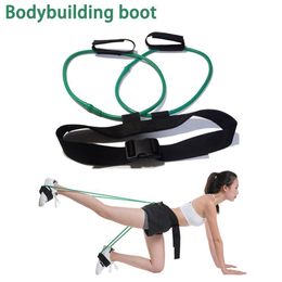 Fitness Booty Butt Training Band Adjustable Waist Belt Pedal Exerciser Resistance Bands for Glutes Legs Muscle Workout