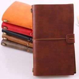 Vintage Handmade Genuine leather notebook traveler journal agenda planner notebooks vintage diary caderno sketchbook school supplies LX3231