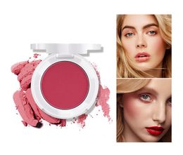 pink blush color UK - Slightly shimmering blusher matte dazzling color sweet pink rouge high color