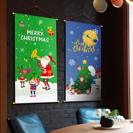 Christmas flag Banner Merry For Home Door Decor Xmas Navidad Noel Gifts New Year 2021