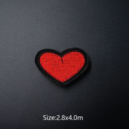 Heart (Size:2.8x4.0cm) Cloth Badges Mend Decorate Patch Jeans Bag Hat Clothes Apparel Sewing Decoration Applique Badge Patches