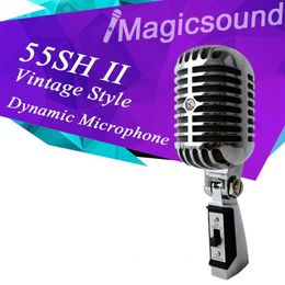 Top Quality! Vintage Style 55SH II Dynamic Microphone Vocal Mic 55sh2 Classical Microfone 55SH Series II