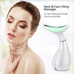 Neck Skin Vibration Massager Wrinkle Removal Photon Therapy Massage Device Neck Lifting Anti Wrinkle Beauty Skin Care