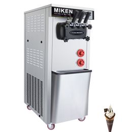 Three Flavours Soft Serve Ice Cream Machine 1600W Commercial Electric Ice Cream Making machine Portable Ice Cream Price