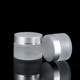 300pcs 15ml 15g Portable Glass Cosmetic Empty Cream Jars Bottles Eyeshadow Makeup Cream Lip Balm Container Pots LX3167
