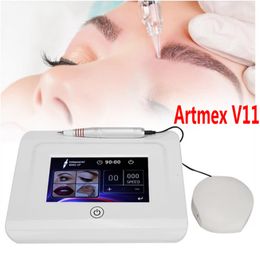 Professional Permanent Makeup Tattoo Machine Artmex V11 Eye Brow Lips Microblading Derma Pen Microneedle Cartridge Skin Care MTS PMU