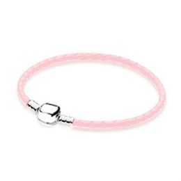 NEW Fashion 925 Sterling Silver Multicolor Mixed 12 Colours Women Double-Leather Bracelet Fit Charm DIY Gifts Original Iconic Bead Gifts 2020