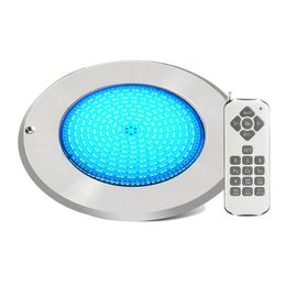 IP68 Led underwater Pool Light 18W 42W SS316 Stainless Steel slim 3mm Waterproof LED AC DC 12V led Piscina RGB Remote Control
