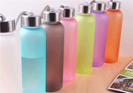 NEW! 20oz Candy Color Frosted Water Bottles Leaf-Proof PC Cups Coffee Tumblers Outdoor Drinking Bottles A11