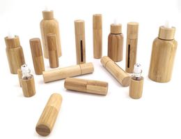 3ml 5ml 10ml empty essential oil bottles, bamboo and wood ball perfume sub-bottles