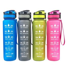 Newest 35oz Cycling Jogger Sport Tritan Plastic Water Bottle Designer 4 Colors BPA Free Tumblers