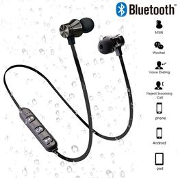 2019 écouteurs écouteurs rétractables Magnétique sans fil Bluetooth Earphone Bluetooth XT11 Musique Headset Téléphone Neck bandeau Sport Earbuts Écouteur avec micro pour iPhone Samsung Xiaomi