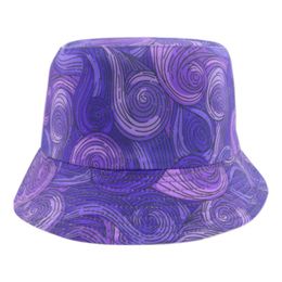 New Summer Sun Panama Casquette Reversible Purple Fisherman Hats For Women Ladies Gorras