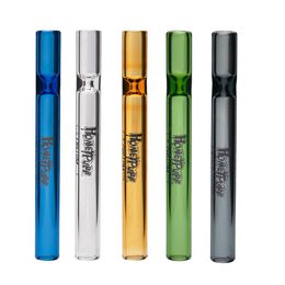 Portable 110mm Honeypuff Glass One Hitter Pipe One Hitter Bat Dugout Pipe Dugout Bat Colourful Smoking Tobacco