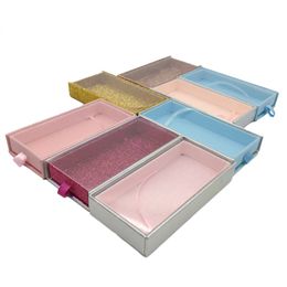 Packaging Wholesale PVC Glitter Mink Eyelashes Package Box 10/50/100pcs Customised Empty Holographic Laser Gift Case Bulk