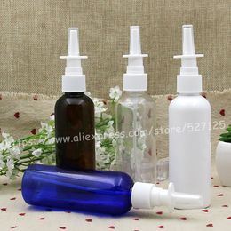 100ml pretty colors PET bottle with white plastic sprayer.Nasal Spray Pumps bottle,Nasal Atomizers,Oral Spray Applicators