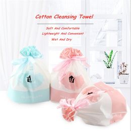 Wet And Dry Disposable Cotton Soft Face Wash Cloth Paper Face Cleaning Wash Towel Portable Travel Paper Towel