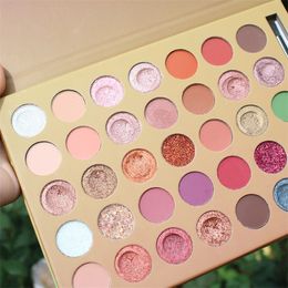 Waterproof GEAIMEI 35 Colours Eye Shadow Makeup Matte & Shimmer Pigment Eye Cosmetics Pressed Powder Palette DHL Free