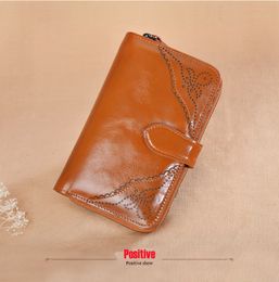 Code 15 Genuine Leather Men Women Wallets Fashion Long Designer Man Clutch Wallet Purse with Coin Pocket Card Holder Handbag High Quality
