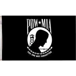 3x5 Custom Printed POW-MIA Flag , 100D Polyester Fabric 100D Polyester Hanging Advertising, Outdoor Indoor, Free Shipping