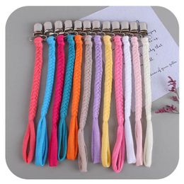 INS DIY handwork knitting baby pacifier chain clips Safety Accessorie Baby Clips Nipple Teethers Baby Toy