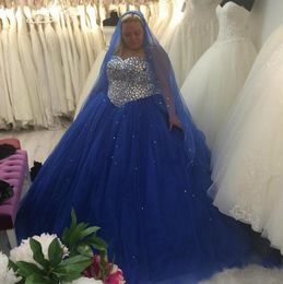 Custom Plus Size Quinceanera Dresses XXXL Women Crystal Beads Strapless Lace-up Tulle Ball Gowns Prom Formal Dress Evening Gowns Prom