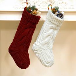New Personalized knit Christmas Stocking items Blank pet stocks Christmas stockings Holiday Stocks Family Stockings indoor decoration LX3192