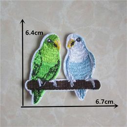 New Arrival cartoon parrot patches embroidery applique clothes sewing patch DIY badge patch accessories 50pcs sell Free Shipping