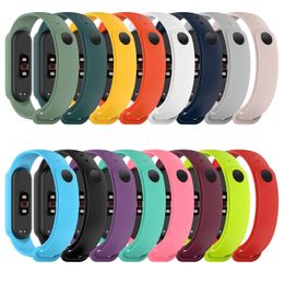 For Xiaomi Mi Band 5 Strap Silicone Wristband Replacement soft TPU Strap Bracelet miband 6 NFC Wrist Strap 1000pcs/lot