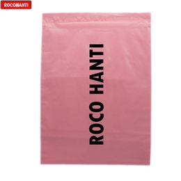 100x Custom Printed Baby Pink Color Satchels Post Bags Poly Mailing Bags for Clothing Shop Shipping Shopping 200919